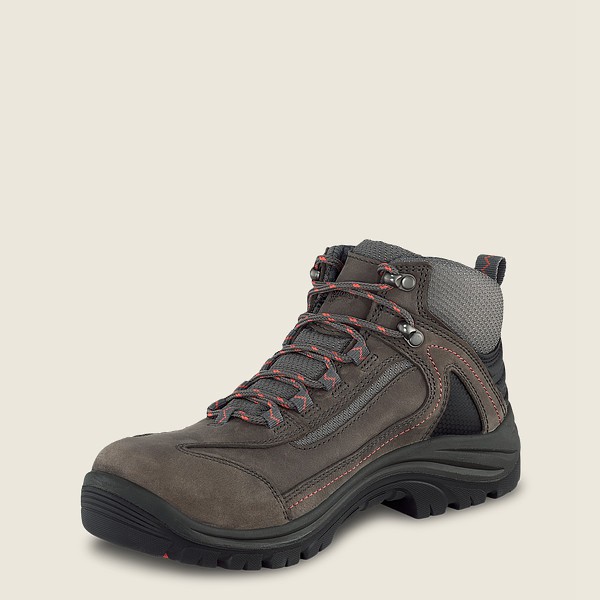 Red Wing Hiking Boots Dark Grey - Womens Trades - 5-inch Waterproof Safety Toe - 7698-NLWFJ